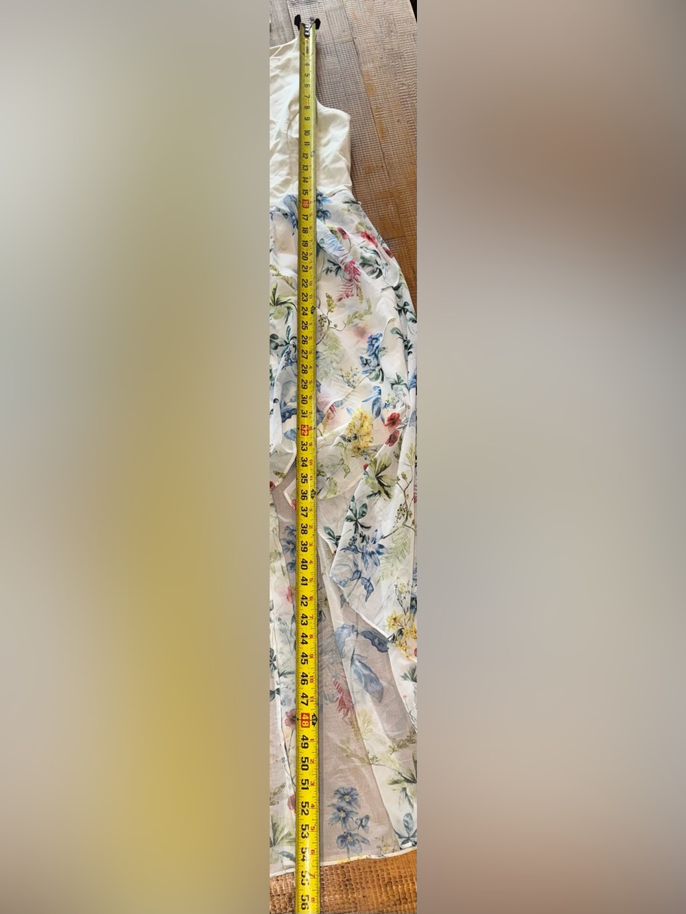 Ever New Melbourne Floral High-Low Flowy White Dress Size 10 Midi Maxi Wedding - Picture 5 of 12